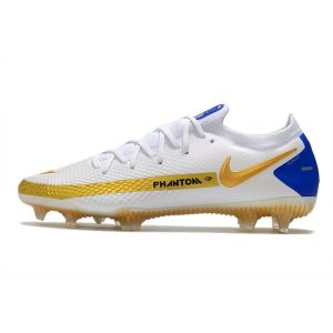 Nike Phantom GT Elite FG Bílý Zlato Modrý